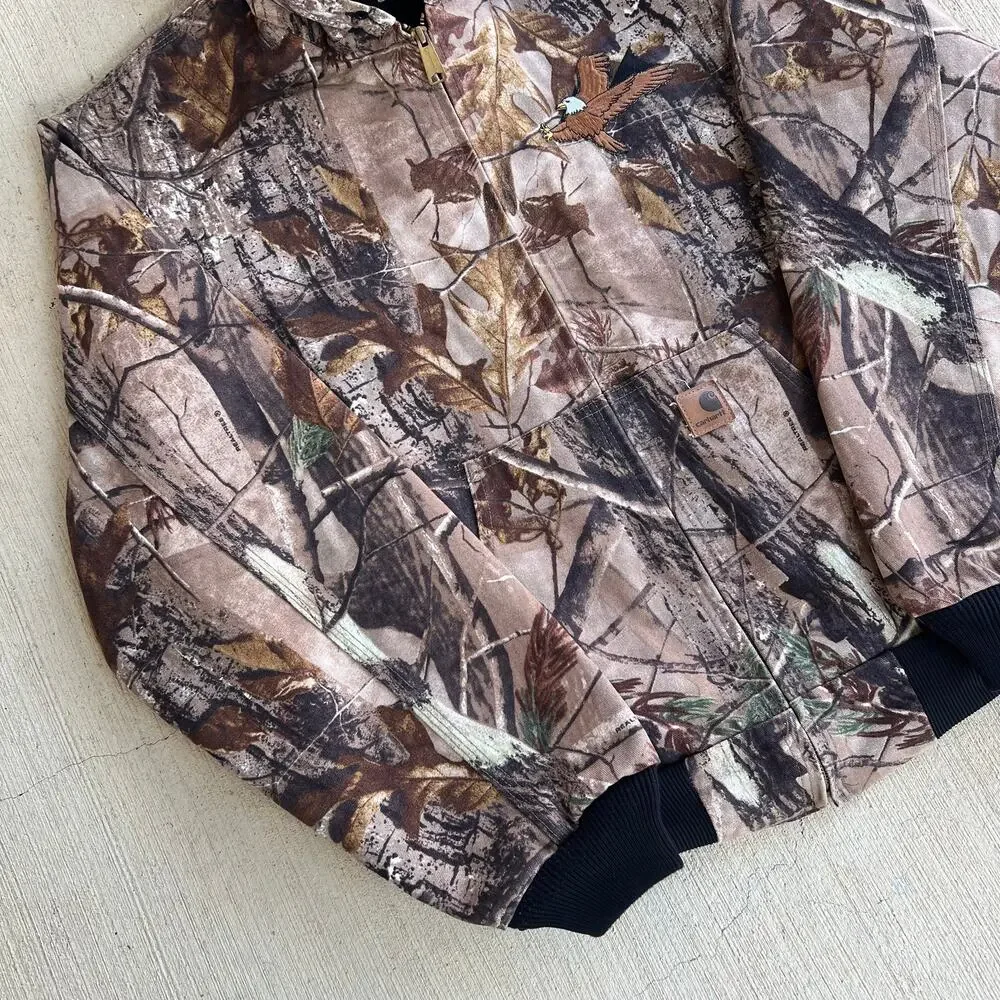 Carhartt camo active hooded work wear jacket